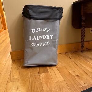 Deluxe Laundry Service Gray Hamper